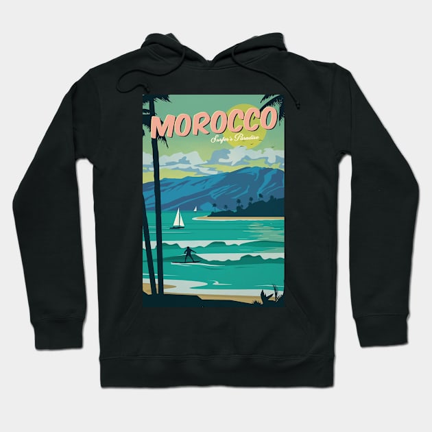 Morocco surfer's paradise Hoodie by NeedsFulfilled